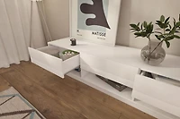 Meuble audio-vidéo Stereo 72 po, 3 tiroirs