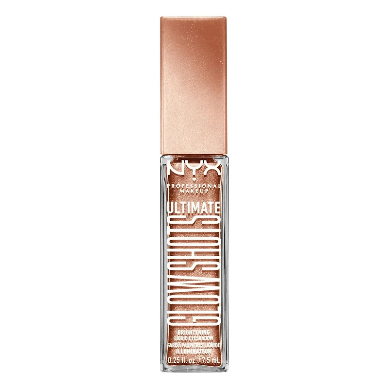 NYX PROFESSIONAL MAKEUP, Ombre à Paupières Ultimate Glow Shots, Ombres à paupières liquides, Tenue 12 hres - TWISTED TANGERINE Ombre à paupières liquide