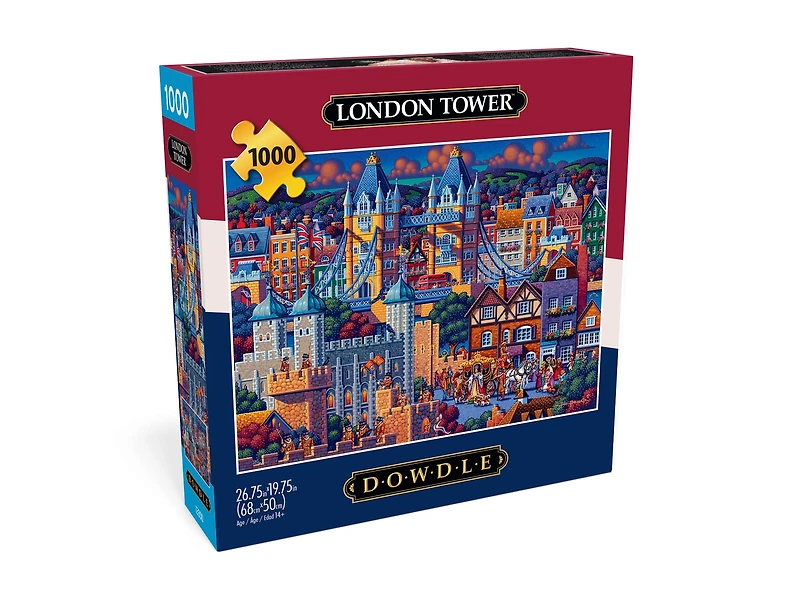 Buffalo Games London Tower Puzzle imbriqué de 1000 pièces pour adultes de 14 à 99 ans