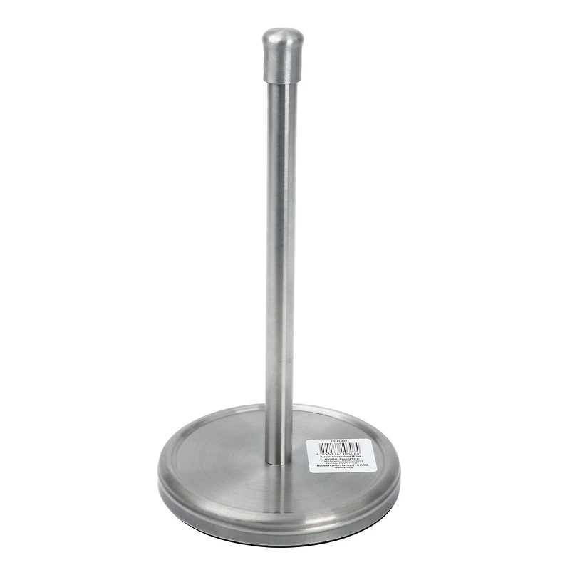 Porte-serviettes en papier universel Mainstays 14,4" en acier inoxydable argenté