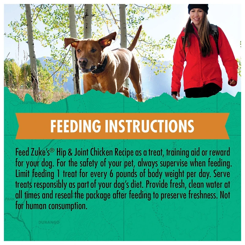 Zuke's Hip and Joint Support Chicken Recipe, Dog Treats, 170 g, 170 g