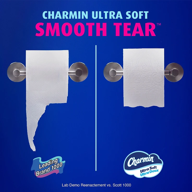 Papier hygiénique Charmin Ultra Doux, 30 rouleaux triples = 90 rouleaux réguliers, papier hygiénique à 2 épaisseurs 30 Unité