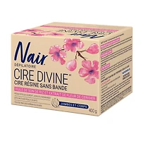 Nair Cire De Résine Allant Au Micro-Ondes Cire Divine Pour Les Jambes Et Le Corps Avec Fleur De Cerisier Japonais Et Huile De Son De Riz, 400g