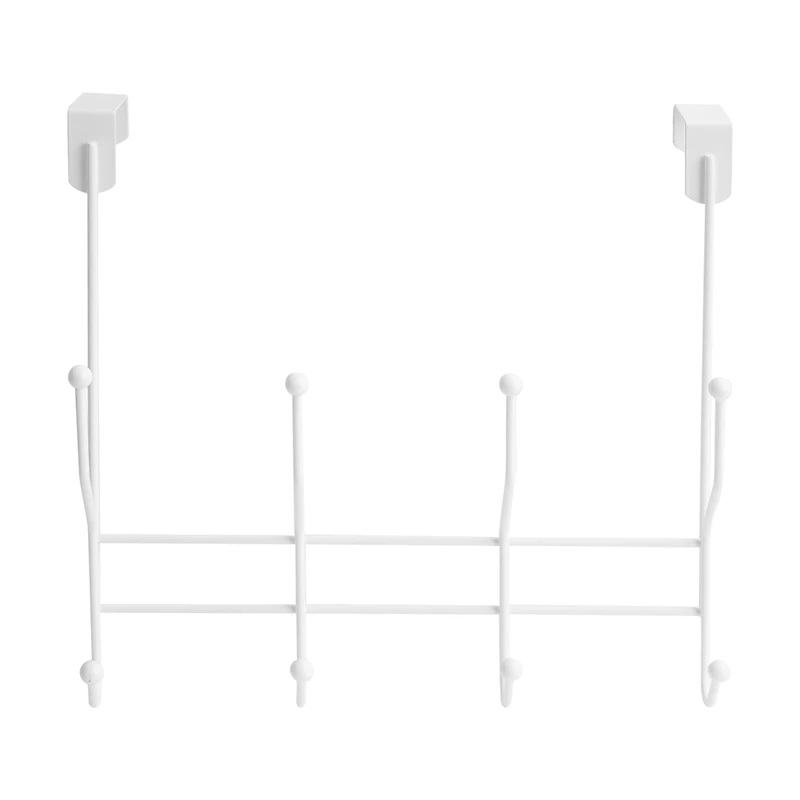 Era Rushio Over The Door 4 Hook Organizer, White 14.10x13in.