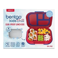 Bentgo Chill Bento-Style Kids Lunch Box - Ice Pack Amovible - Rouge
