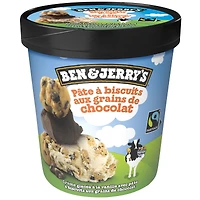 Crème Glacée Ben & Jerry's Pâte à Biscuits aux Grains de Chocolat 473 mL