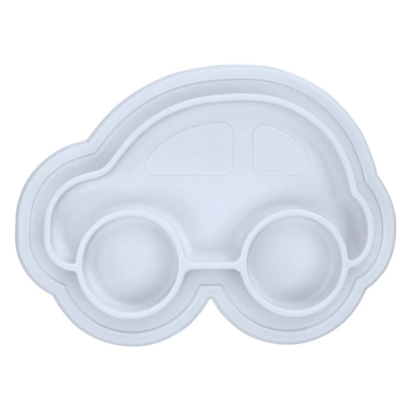 Kushies Siliplate - Silicone Suction Plate, Divided Plate, Baby Toddler Plate, BPA Free, Microwave Dishwasher Safe Suction Dish - Butterfly Lilac
