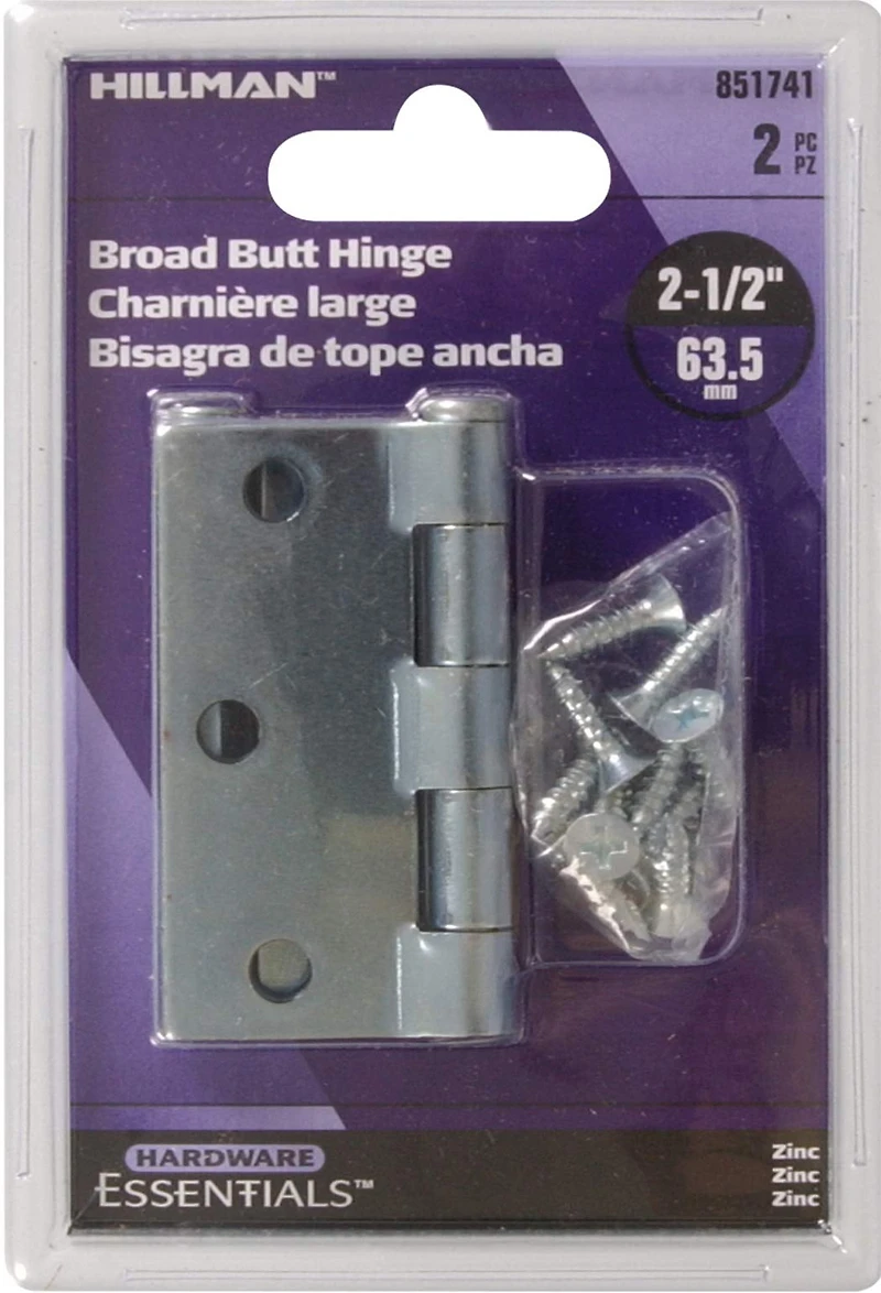2-1/2" HINGE 2 P, HARDWARE ESSENTIAL 2-1/2" HINGE 2 P