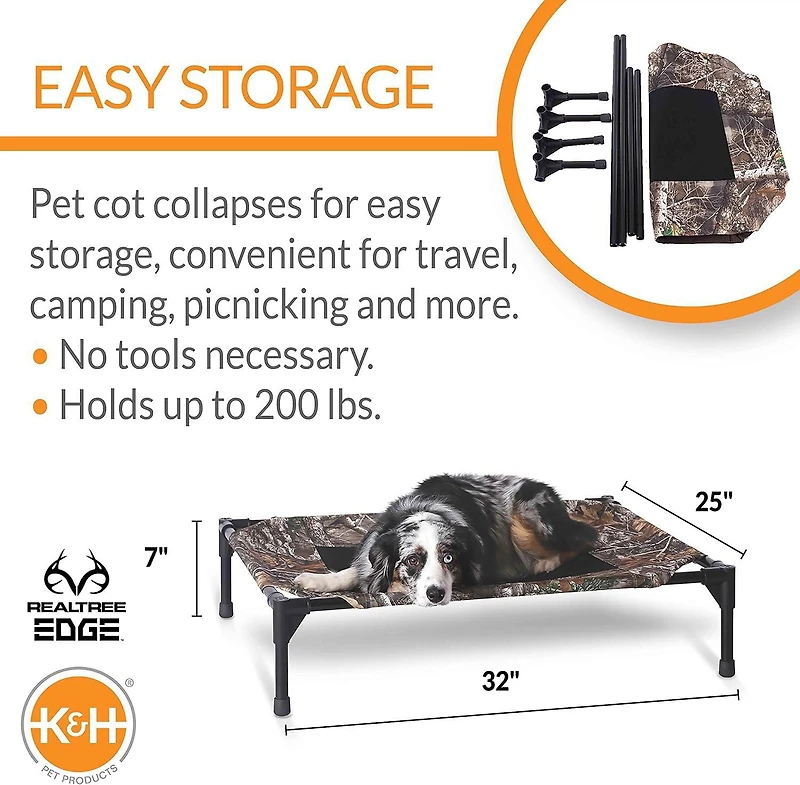 K&H Realtree Original Pet Cot