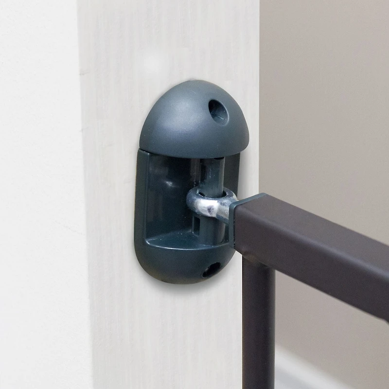 Barrière extensible en metal de Bily bronze, pour les enfants et les animaux domestiques