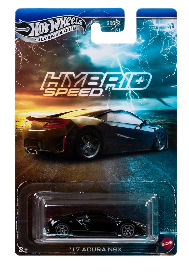 Hot-Wheels-Hybrid-Speed-Toy-Vehicle,-Die-Cast-1:64-Scale-Sports-Car,-2017-Acura-NSX