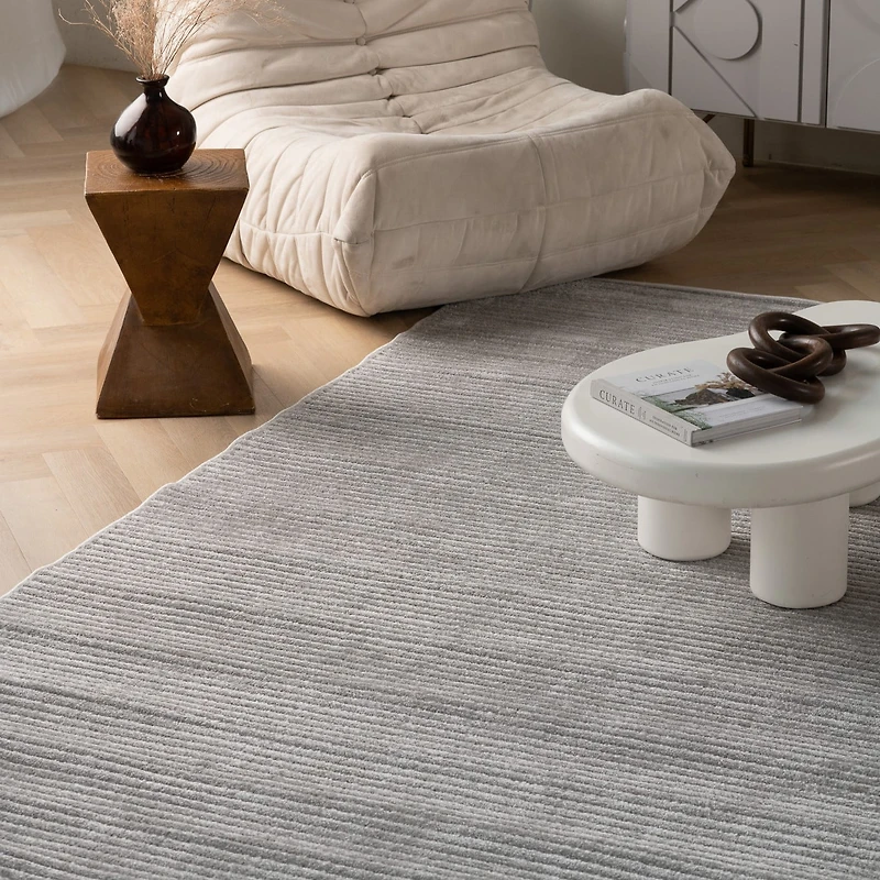 Tapis d'interieur et d'exterieur Rug Branch Alfombra, beige creme, moderne - Salon, chambre, salle a manger et cuisine