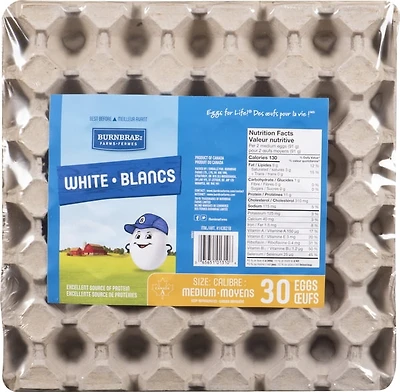 EGG BBF 30 MEDIUM, BBF 2.5Dz Medium White Ovrwrp