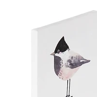 Toile embellie oiseau 15,2 cm L x 15,2 cm H