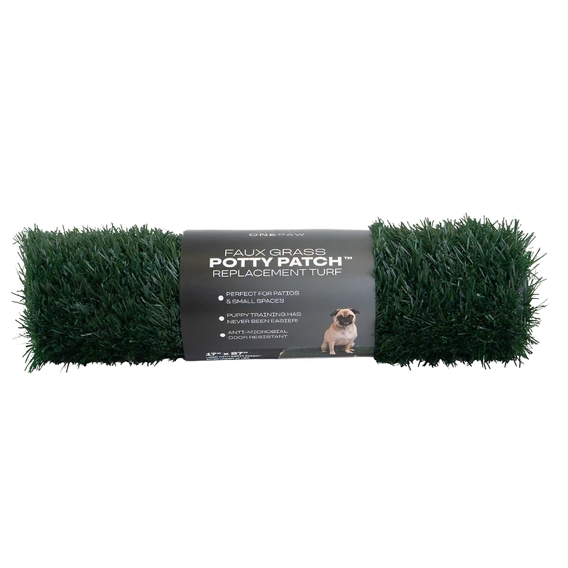 One Paw, Replacement Grass for Dog Potty Patch Pooch Patch Pee Pad, Anti-Microbial and Odor Resistant, High Absorbency, for Dogs