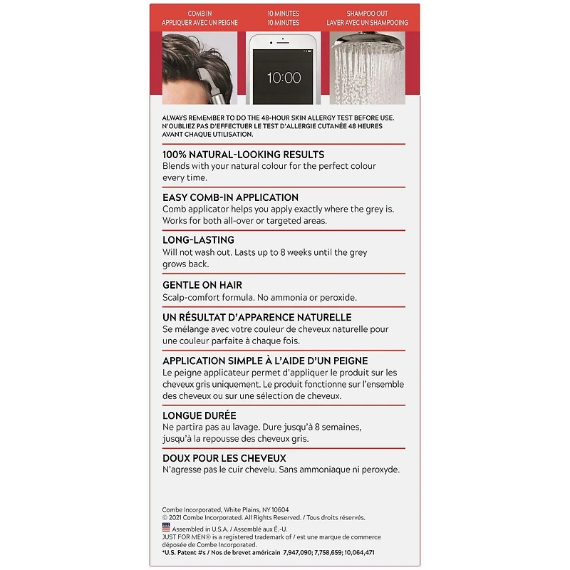 Just For Men Easy Comb-In Colour Dark Brown A-45, 1 Piece