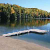 Aluminum Stationary Dock Kit w/Resin Top - 4'x10'