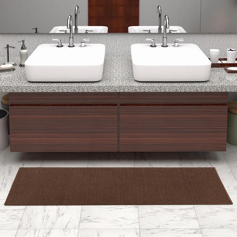 Tapis de couloir uni de la collection Oscar, 20 po x 59 po