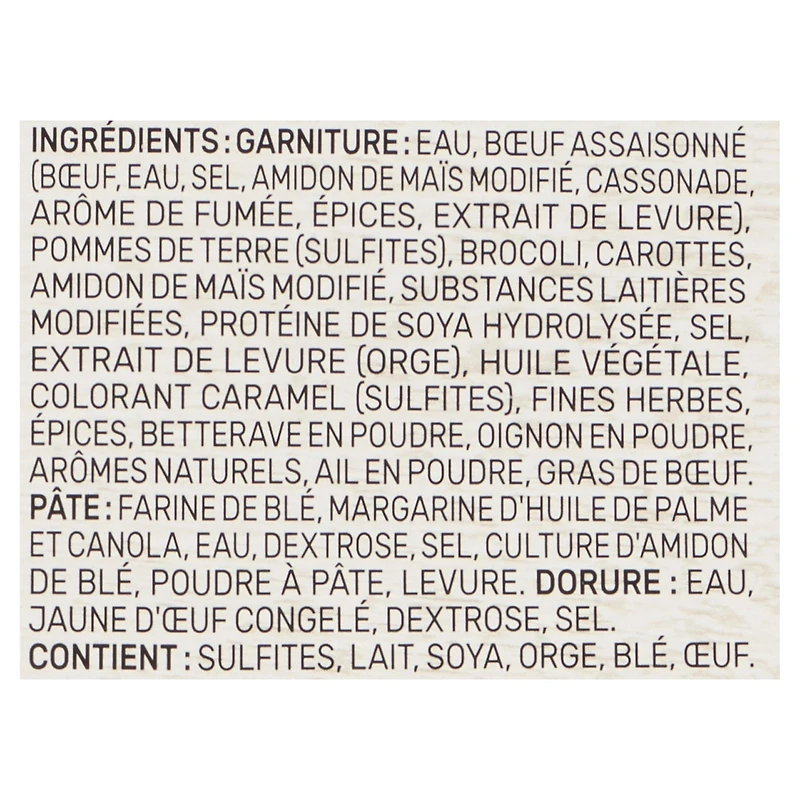 Swiss Chalet Rotisserie Style Beef Pot Pie, 655 g