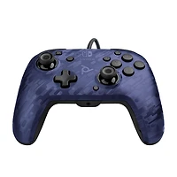 Faceoff™ Deluxe+ Audio Wired Controller: Blue Camo, Nintendo Switch