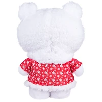 Noël Petit Escabeau Hello Kitty en Robe Rouge à Flocons de Neige Prix Hors Sanrio 8.6614 po x 6.2992 po x 14.1732 po x 1.1797 lb NO BRAND IMPORT EX HELLO KITTY ROBE ROU