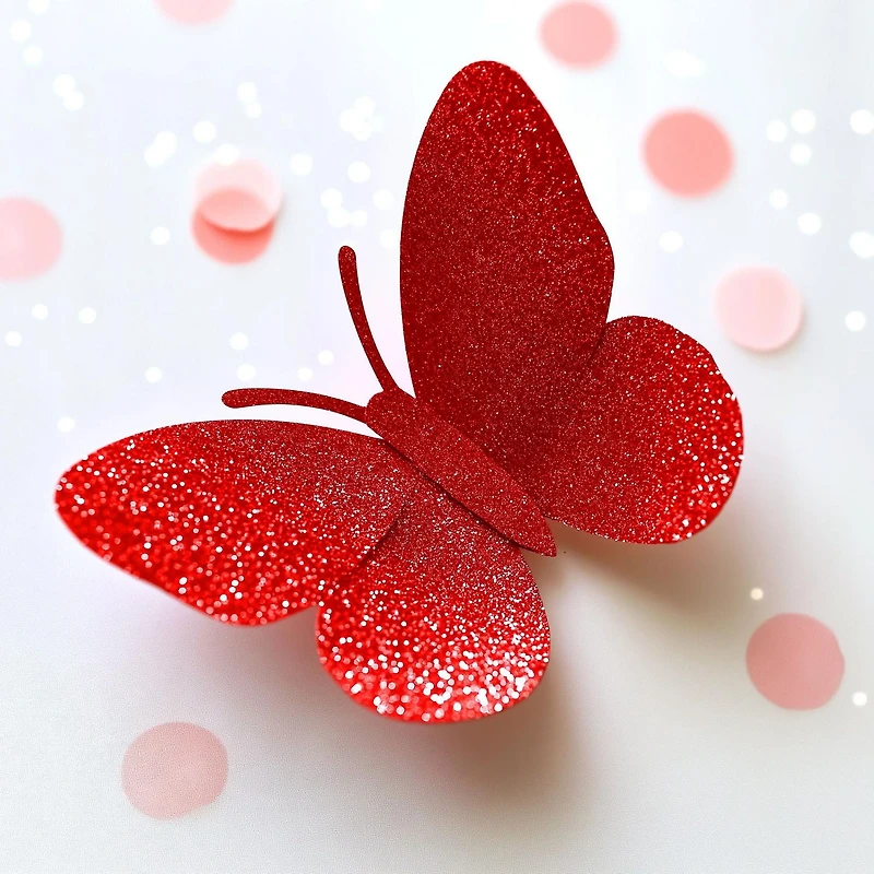 TINY HANDS Red Glitter Glue, 88 ml (2.98 fl oz), Age 6+, Kids, Crafts, Projects, Decoration<br>, GLITTER GLUE RED