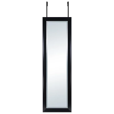 Miroir de porte à suspendre de Hometrends, Noir, Décoration intérieure,  15,5 x 51,3 x 0,7po