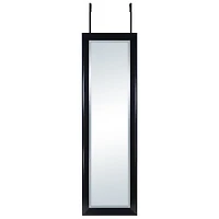 Miroir de porte à suspendre de Hometrends, Noir, Décoration intérieure,  15,5 x 51,3 x 0,7po