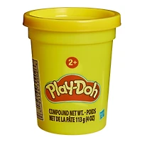 Play-Doh, pot de 113 g de pâte à modeler jaune, loisirs créatifs pour enfants, dès 2 ans