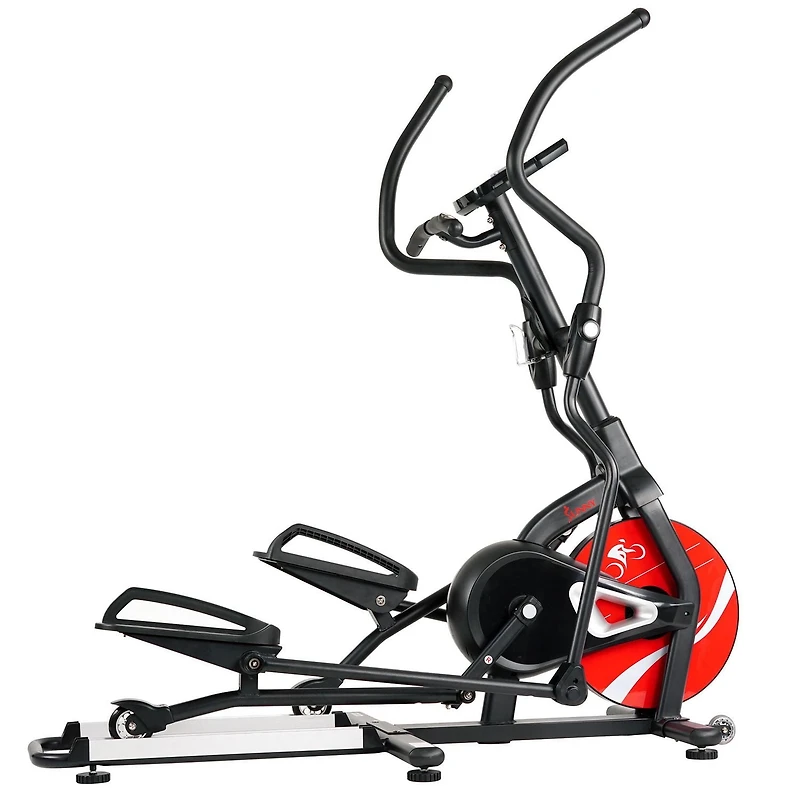 Sunny Health & Fitness Magnetic Elliptical Trainer Elliptical Machine w/ LCD Monitor and Heart Rate Monitoring - Stride Zone - SF-E3865
