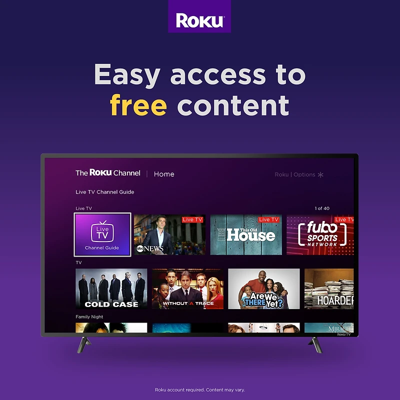 RCA 43" Roku Smart TV, RTR4361-CA