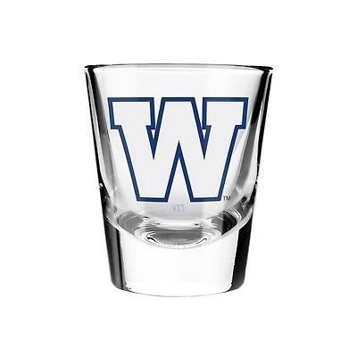 OFFICIALLY LICENSED NHL 2 PACK SHOT GLASS SET WINNIPEG BLUE BOMBERS