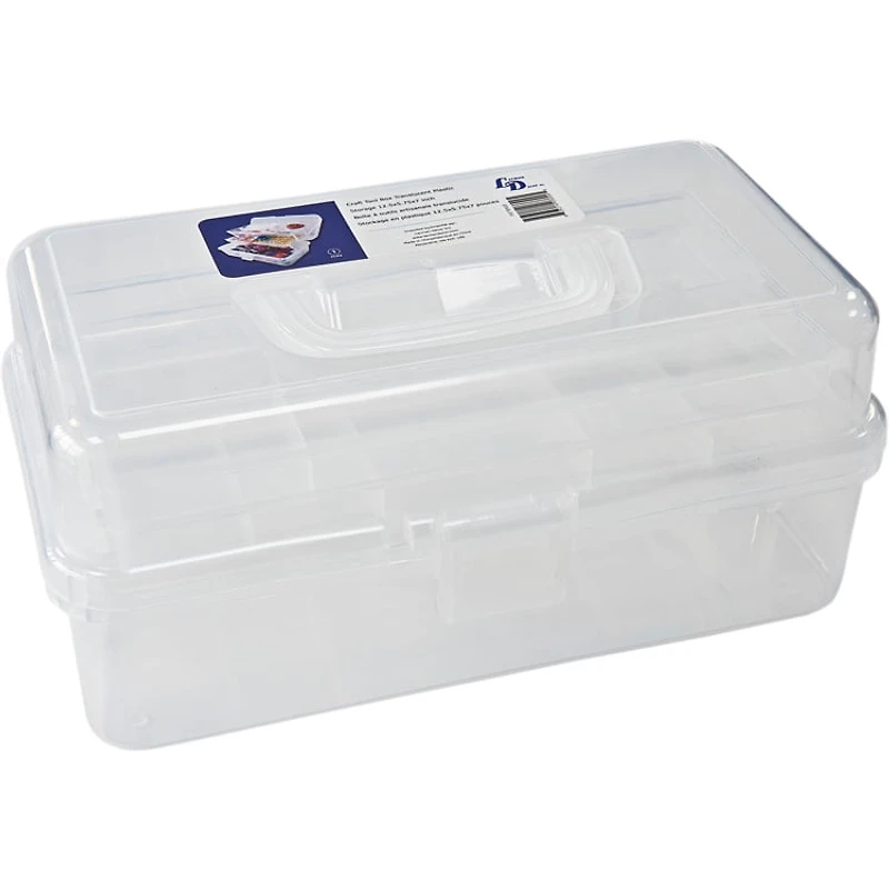 Boîte de rangement en plastique translucide artisanale Lerman Decor F-LERMAN DÉCOR BOITE A PRESSION