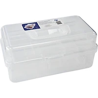 Boîte de rangement en plastique translucide artisanale Lerman Decor F-LERMAN DÉCOR BOITE A PRESSION