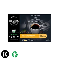 Café de torréfaction moyenne Notre Excellence à 100 % Colombien