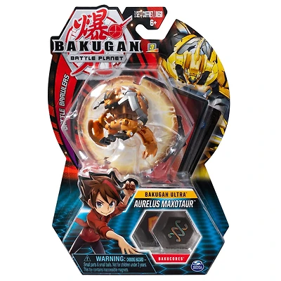 Bakugan, Aurelus Maxotaur, Créature transformable à collectionner de 7,5 cm, à partir de 6 ans
