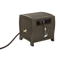 Enrouleur de tuyau manuel Suncast Slide Trak – Capacité de 175 pi, résine, couleur Java Suncast - Tuyau Slide Trak® Hideaway® de 175 pieds - Java