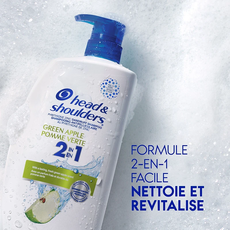 Shampooing et revitalisant 2 en 1 Head & Shoulders Pomme verte 370 ml