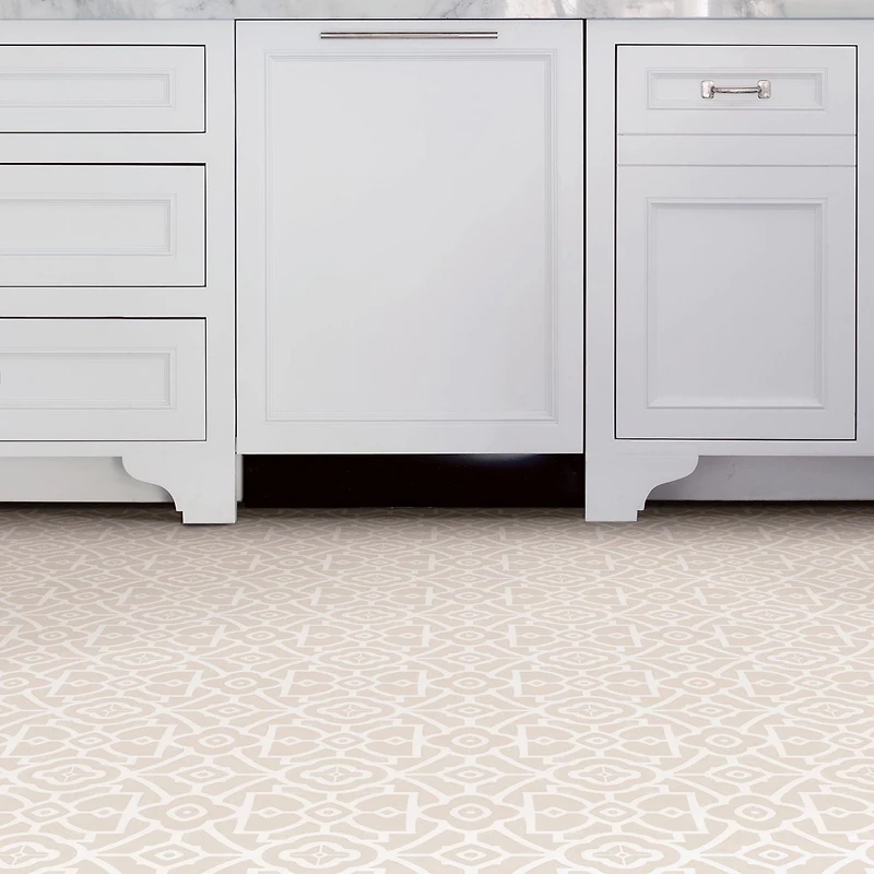 FloorPops Ensemble de 20 carreaux de sol Parthanon autocollants