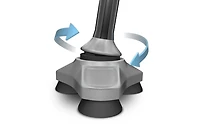 HurryCane Freedom Edition Folding Cane with T Handle, Black, #1 selling cane in America