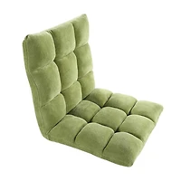 Velago Clam Adjustable Folding Plush Floor Gaming Chair