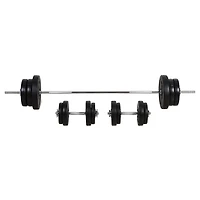Soozier Ensemble Haltères 143lbs réglable Gym Sports Exercice