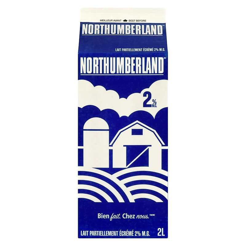 Lait partiellement écrémé 2 % Northumberland 2L