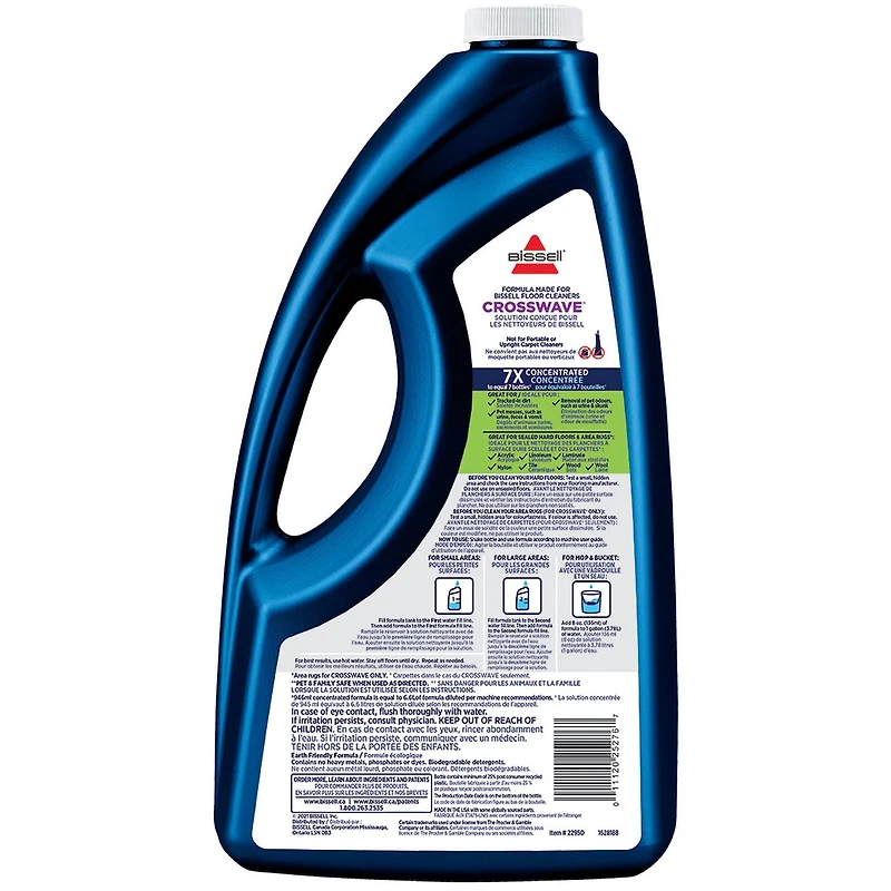 BISSELL® PET Multi-Surface with Febreze Formula for CrossWave® 64 oz, Remove Paw Prints & Pet Messes