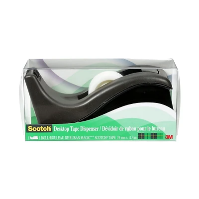 Scotch® Desktop Tape Dispenser C60, with Scotch® Magic™ Tape, 1 Dispenser Per Pack