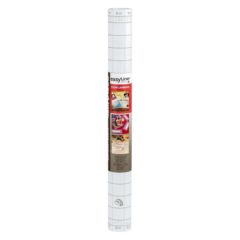 EasyLiner Contact Paper Adhesive Laminate, Clear, 18 in. x 24 ft., 20in x 20ft,
