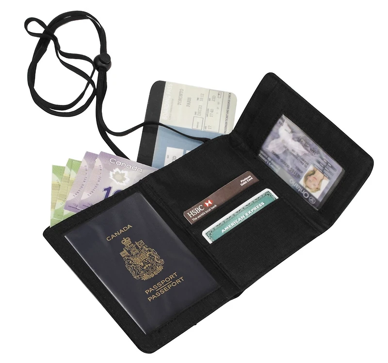 Air Canada Rfid Blocking Airport Id & Ticket Wallet Unisex Adult, Id & Ticket Wallet