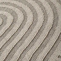 Tapis d'interieur exterieur abstrait Rug Branch Hogar, gris creme, moderne - Salon, chambre, salle a manger et cuisine