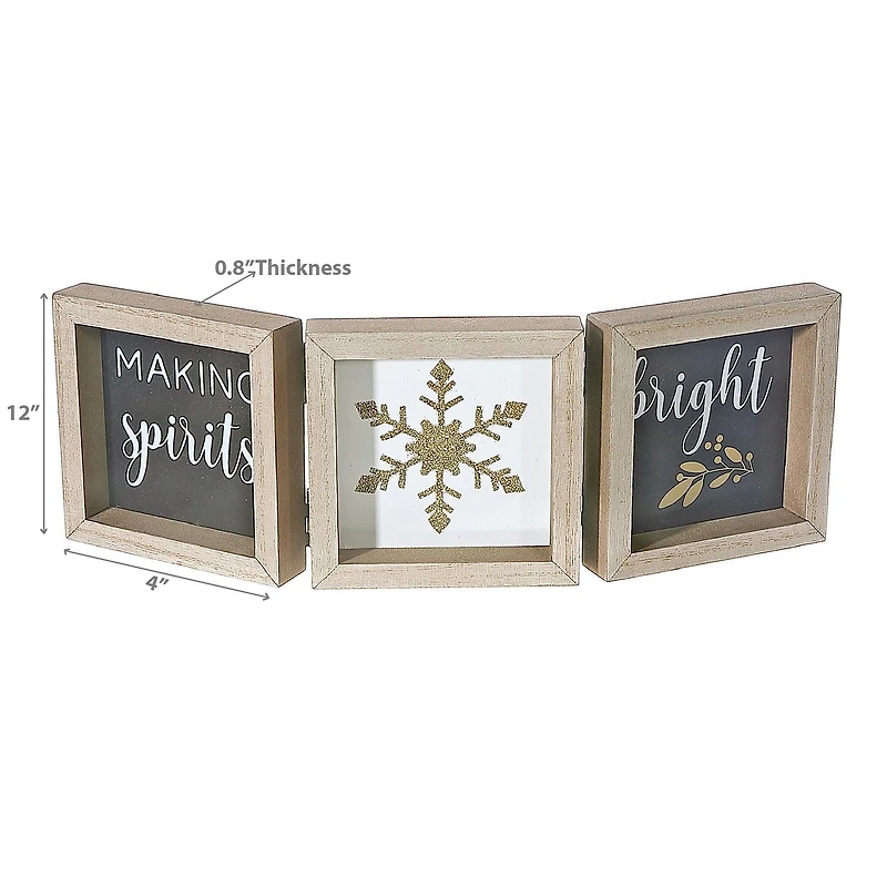 Christmas Black Snowflake Making Spirits Bright