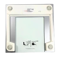 Accuweight 400 lb Digital Glass Weighing Scale, tempered glass, Metallic Silver in color